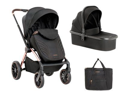 KikkaBoo Kočík Kara 2v1 (Variant Black Gold)