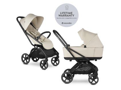 EASYWALKER Kočík kombinovaný Rockey L (Farba Béžová, Variant Bright Taupe)