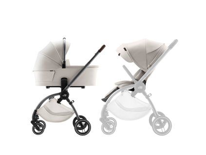 BRITAX RÖMER Sada kočíka Rio + hlboká vanička (Variant Soft Taupe Lux, Farba Béžová)