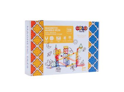 51 magneticka stavebnica oplo toys gulockova draha macaron 108 ks