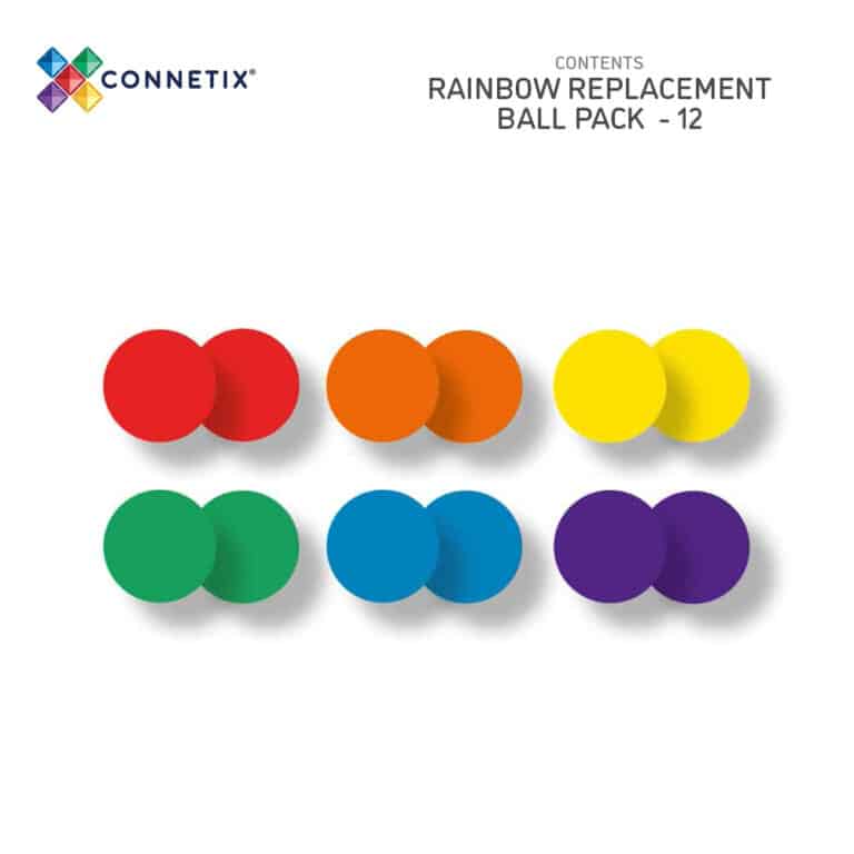 Prezentare generală a conținutului pachetului de bile de schimb Connetix
